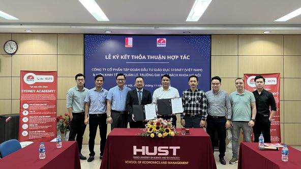 Lễ ký kết biên bản thỏa thuận hợp tác giữa Viện Kinh tế và Quản lý – Trường Đại học Bách khoa Hà Nội và Công ty Cổ phần tập đoàn đầu tư Giáo dục Sydney Việt Nam